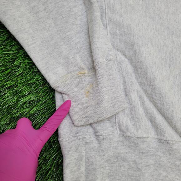 Champion Reverse-Weave Sweatshirt Large 24x25 Baggy Gray - Picture 2 of 15